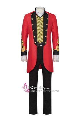 Vest Đỏ Bầu Sô - Vest Trình Diễn Nghệ Thuật - The Geatest Showman - Mẫu In Hoạ Tiết