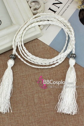 Dây Phụ Kim Tuyến - Obijime - Trắng