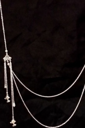 Phụ Kiện Việt Phục - Dây Chuyền Treo Áo Tà Xích - Sen Cá