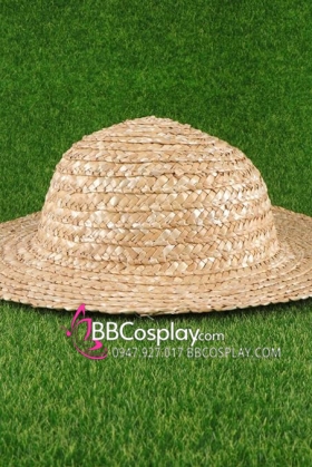 Mũ Rơm Màu Tự Nhiên Rộng Vành