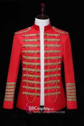 Vest Đỏ Châu Âu Phong Cách Hoàng Gia - Mẫu Xịn