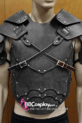 Áo Giáp Chiến Binh Có Kèm Đai Vai - Nâu/ Đen