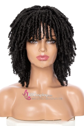 Tóc Giả Xoăn Kiểu Dreadlock - Màu Đen