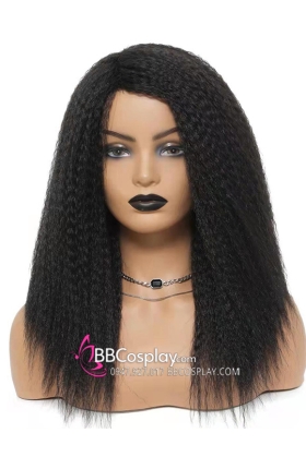 Tóc Bấm Xù Nguyên Đầu - Màu Đen