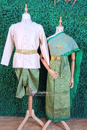Trang Phục Cặp Đôi Thái Lan Tone Xanh Lá