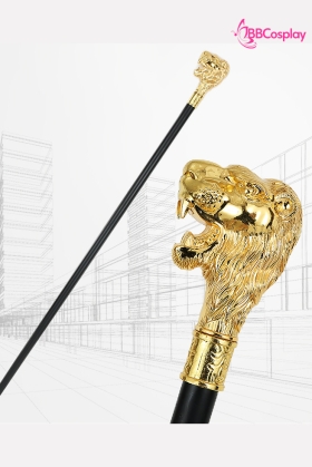 Gậy Quý Tộc Đầu Sư Tử Màu Vàng