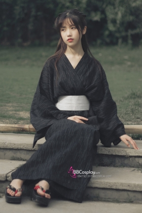 Yukata Kuro Cho Nữ