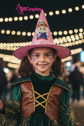 Nón Phù Thủy Labubu -  Màu Hồng