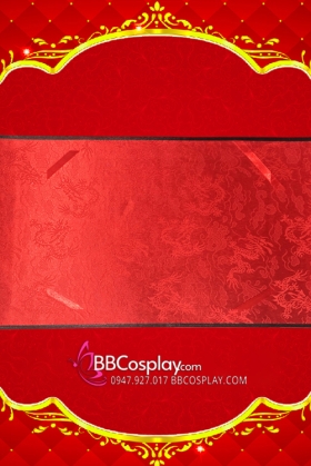 Thánh Chỉ Cổ Trang Trơn Không Chữ Gấm Rồng Kẹp Giấy A4 - Màu Đỏ