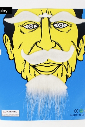 Bộ Râu Ông Lão Đánh Cá - Râu Giả Có Kèm Chân Mày Màu Trắng