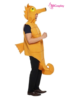 Trang Phục Mascot Con Cá Ngựa Vàng