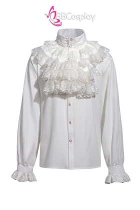 Áo Sơ Mi Châu Âu Nhúm Bèo Cổ Lớn - Áo Châu Âu