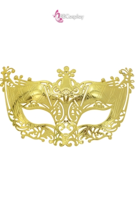 Mặt Nạ Nửa Mặt Hoa- Màu Vàng Gold