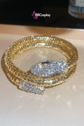 Vòng Tay Rắn Nữ Hoàng Ai Cập - Màu Vàng