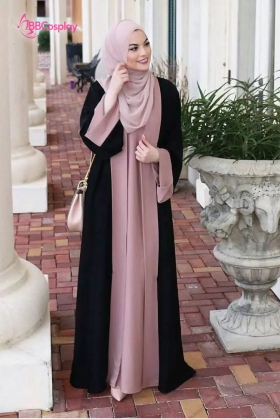 Trang Phục Nữ Hồi Giáo Trung Đông Abaya  - Màu Hồng Đất