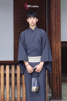 Nagagi Xanh Đen - Yukata Nam Xanh Đen