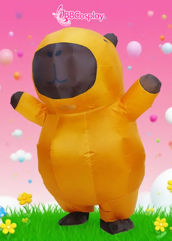 Mascot Capypara Bơm Hơi - Mascot Bộ Trưởng Bộ Ngoại Giao