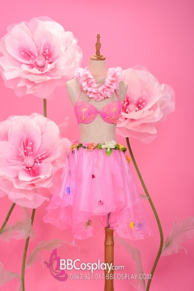 Trang Phục Hawaii Hồng Phấn