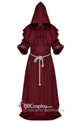 Đồ Halloween Pháp Sư Phù Thủy Đỏ Đô