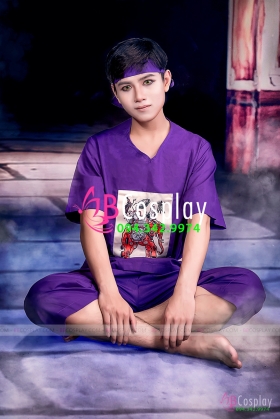 Đồ Chú Cuội Tím In Tranh Đông Hồ