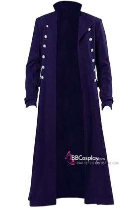 Khoác Xanh Dài Renaissance Áo Cosplay Cướp Biển