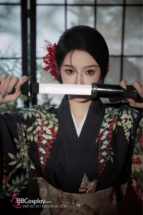 Yukata Điệp Mộng - Yukata Đen Bướm