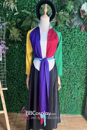 Bộ Tứ Thân Bắc Bộ - Áo Tứ Thân Tím Đỏ Lục Vàng