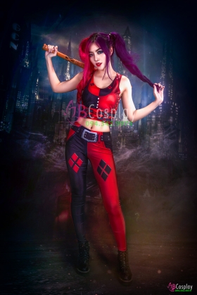 Trang Phục Harley Quinn Đỏ Đen
