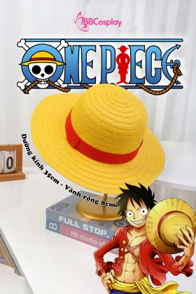 Nón Luffy (Mũ Rơm Luffy) 35Cm - Màu Vàng