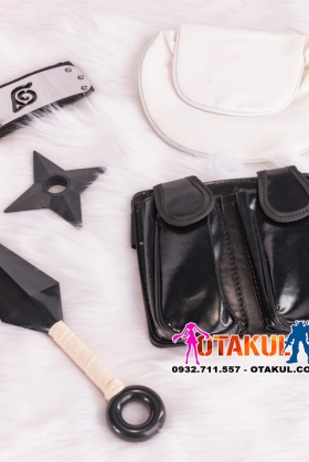 Combo Vũ Khí Ninja Cosplay Naruto Trắng
