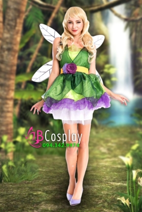 Trang Phục Cô Tiên Tinker Bell Váy Voan Có Kèm Cánh