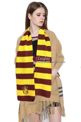 Khăn Choàng Cổ Harry Potter Nhà Godric Gryffindor - Loại Nhắn 160Cm X 18Cm