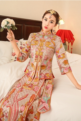 Hỉ Phục Nữ Thêu Rồng Phụng