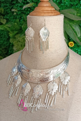 Bộ Vòng Cổ Hoa Tai Dân Tộc
